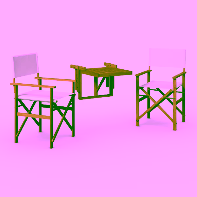 Set pentru balcon din lemn de acacia