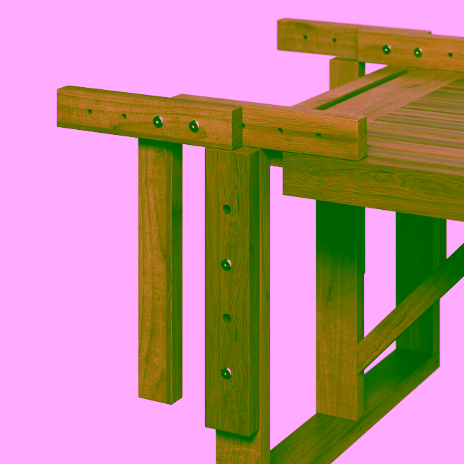 Set pentru balcon din lemn de acacia