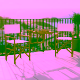 Set pentru balcon din lemn de acacia